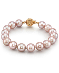 10.5-11.5mm Pink Freshwater Pearl Bracelet - AAA Quality - Secondary Image