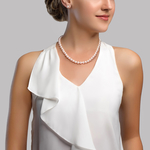7.0-7.5mm Freshwater Pearl Necklace & Earrings - Secondary Image