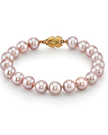 8.0-8.5mm Pink Freshwater Pearl Bracelet - AAAA Quality - Third Image