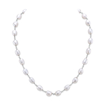 White Freshwater Baroque Pearl Gemma Necklace