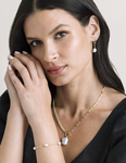 White Freshwater Pearl Tincup Marlee Bracelet - Secondary Image