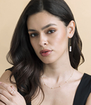 White Freshwater Pearl Tincup Molly Necklace - Secondary Image