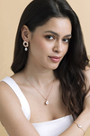 White Freshwater Baroque Pearl Tincup Nava Pendant - Secondary Image