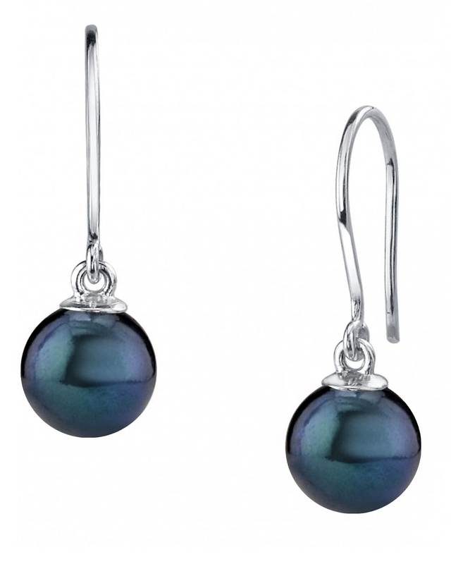 Black Akoya Pearl Linda Earrings