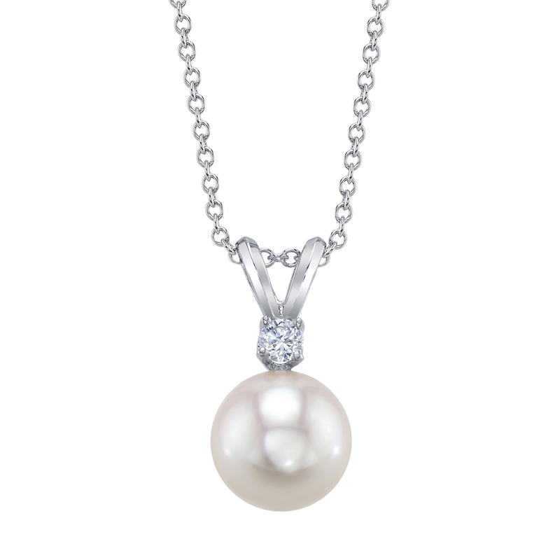 Akoya Pearl & Diamond Classic Pendant