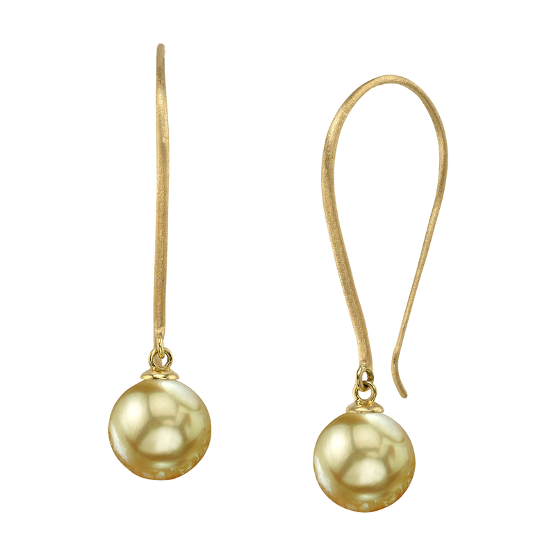 14K Gold Golden South Sea Pearl Attalie Earrings