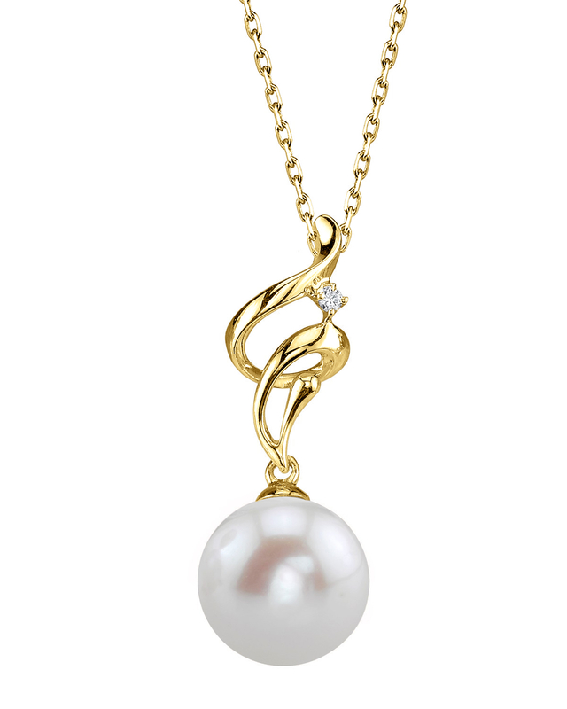 Freshwater Pearl & Diamond Aria Pendant