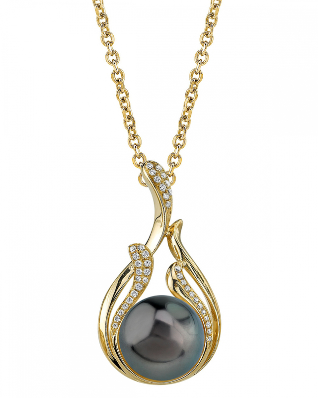 Tahitian South Sea Pearl & Diamond Layla Pendant