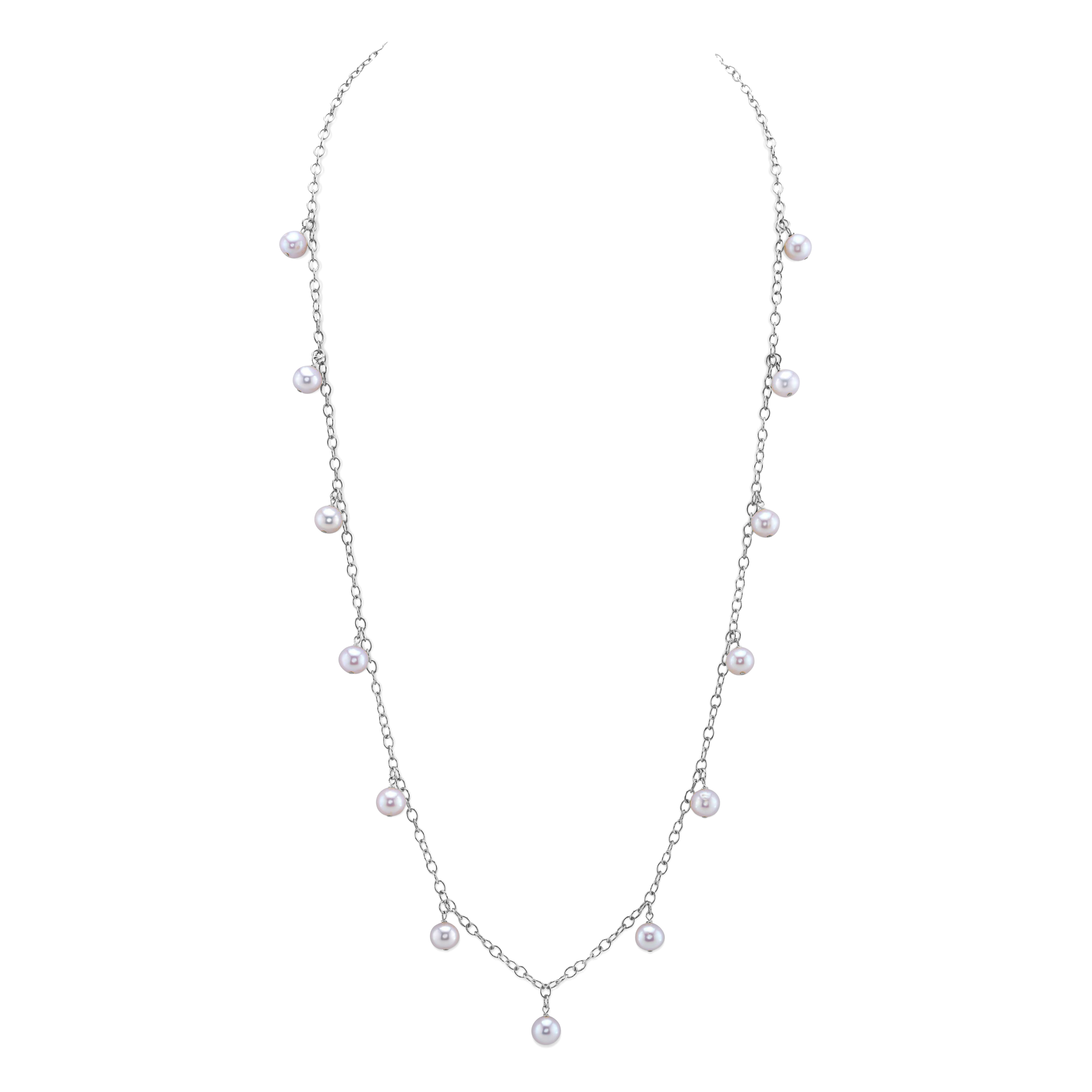 White Freshwater Pearl Isabella Necklace