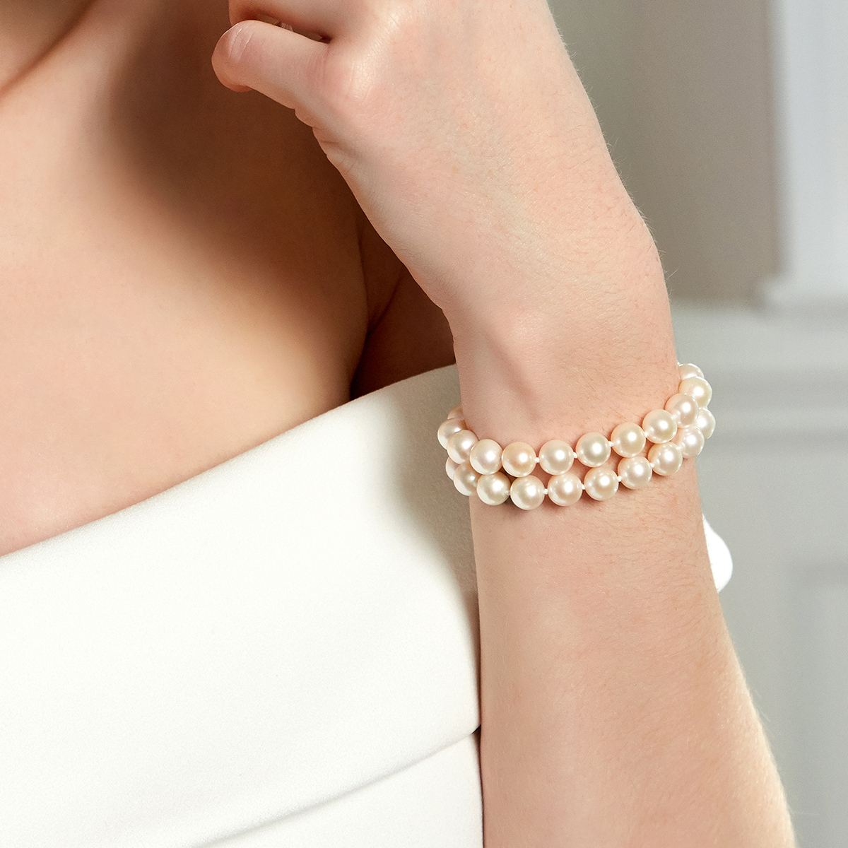 Freshwater Double Pearl Bracelet