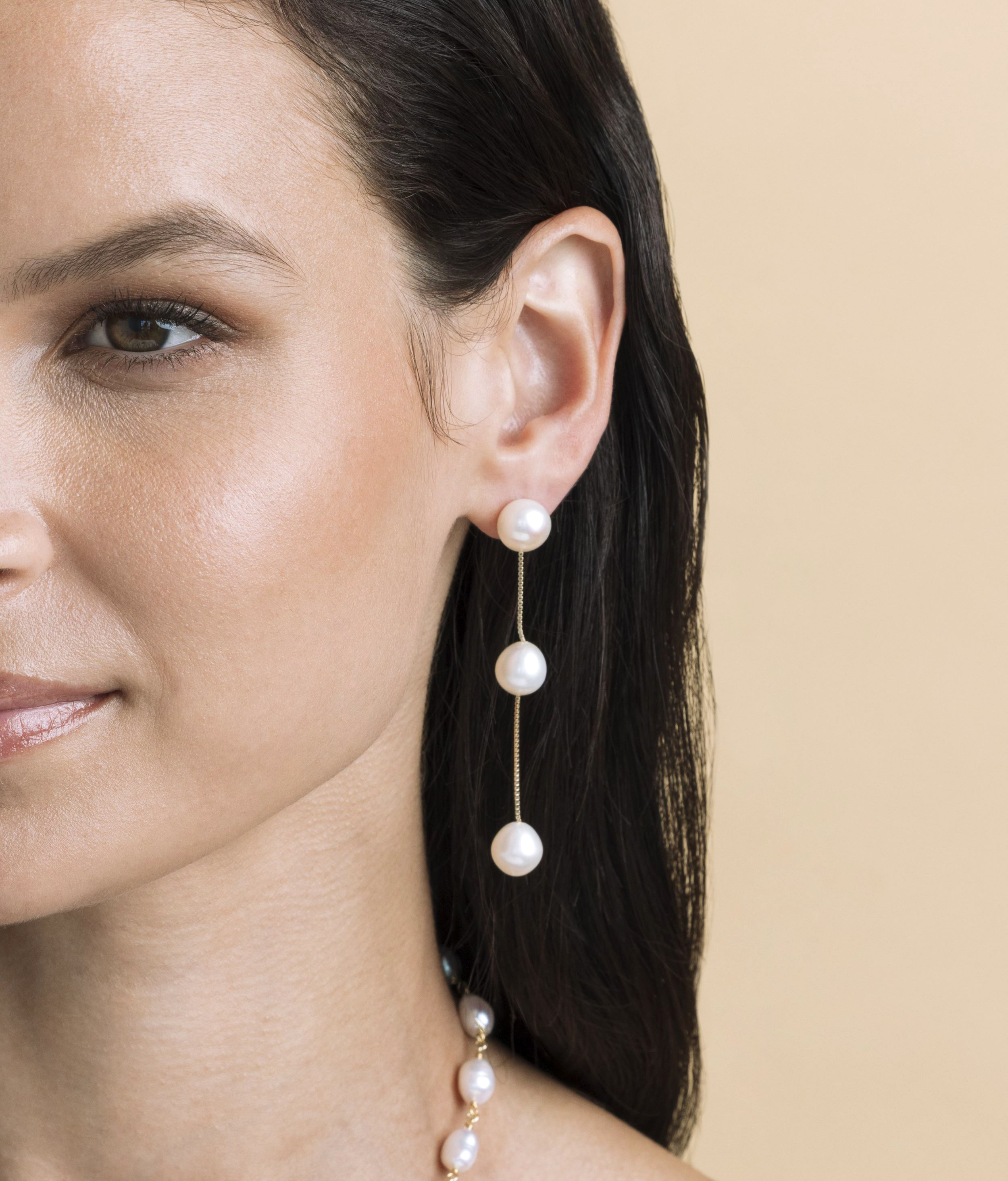 White Freshwater Pearl Maddy Earrings
